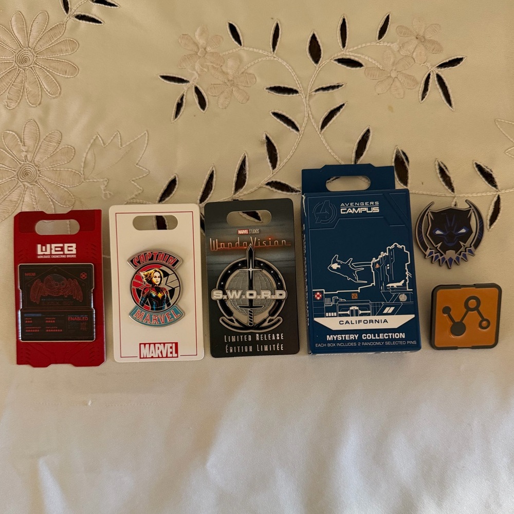 Disney Parks Marvel Pin Set